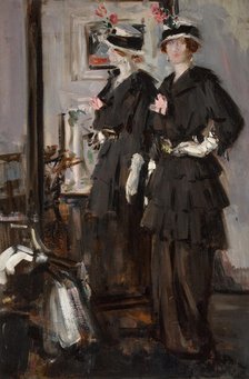 The cheval glass, c1915. Creator: Cadell, Francis Campbell Boileau (1883-1937).