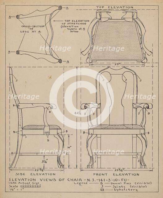 Chair, 1935/1942. Creator: Francis Law Durand.