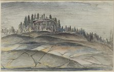 Ancient temple in landscape, 1799. Creator: Carl August Ehrensvard.