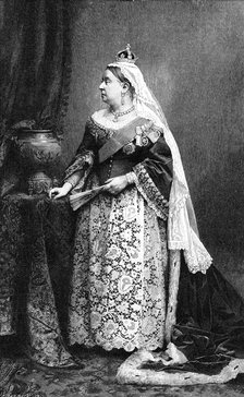 Queen Victoria in her state robes, 1887 (1900).Artist: Walery