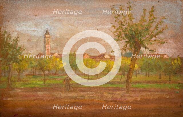 The Village of Cairate, Lombardy, 1877. Creator: Louisa Starr.