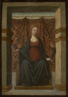 Allegory of Power-Side Panel of Cassone, 3rd quarter of 15th century. Creator: Unknown.