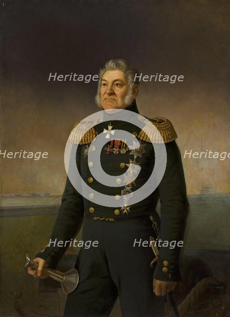 Portrait of Admiral Login Petrovich Heiden (1773-1850), 1877.