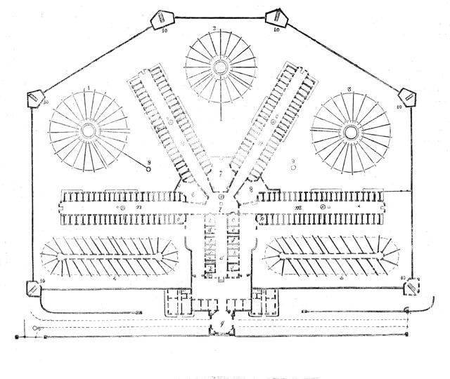 Plan of the prison, 1842. Creator: Unknown.