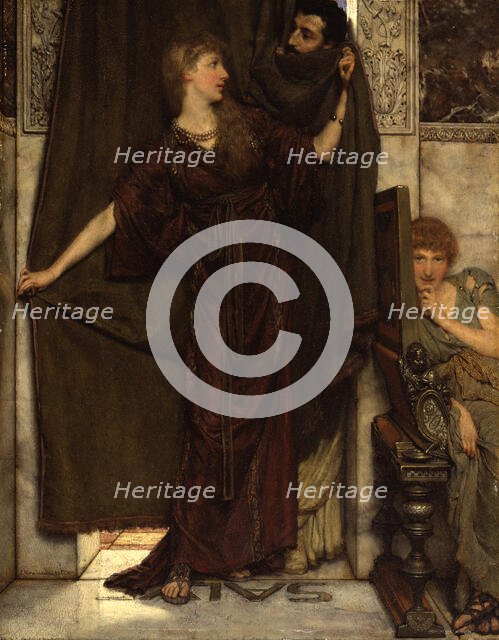 My Sister Is Not In, 1879. Creator: Lawrence Alma-Tadema.