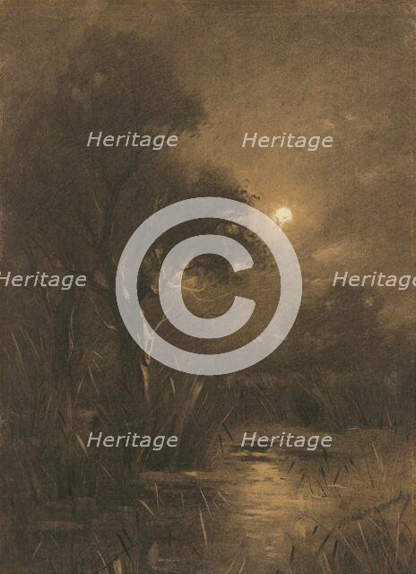 Evening landscape, 1892. Creator: Ladislav Mednyanszky.