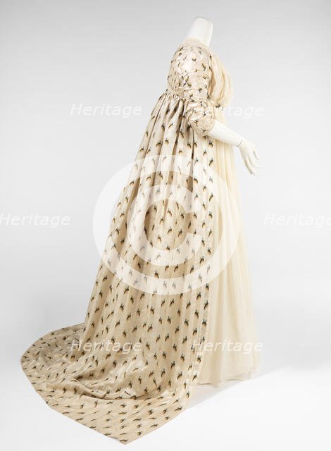 Evening overdress, British, 1797-99. Creator: Unknown.