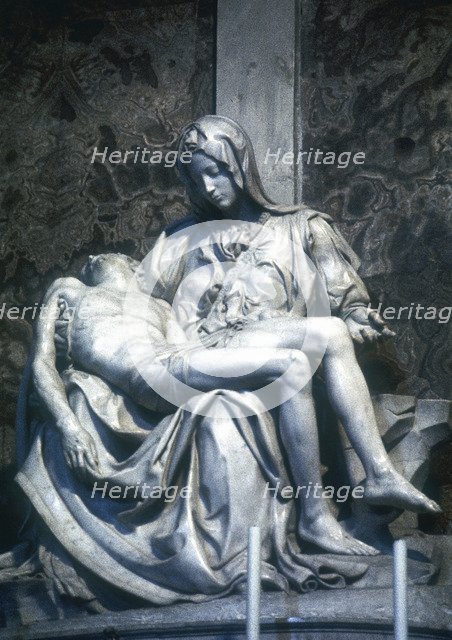 Pieta, 1498-1500. Artist: Michelangelo Buonarroti