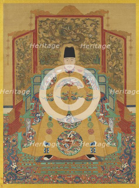 Portrait of the Jiajing Emperor (1507-1567). Creator: Chinese Master.