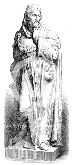 Statue of Sir Michael de la Pole, at Hull, 1871. Creator: Unknown.