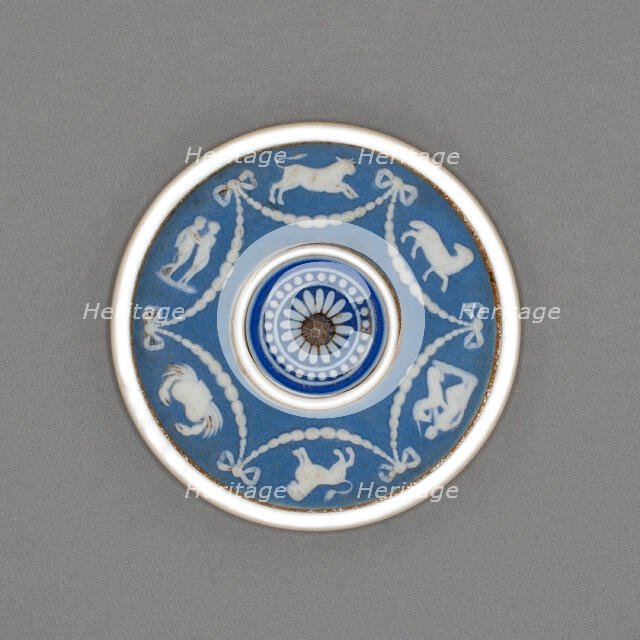 Button with Signs of the Zodiac, Burslem, Late 18th century. Creator: Wedgwood.