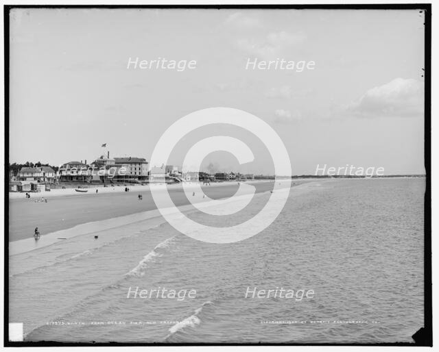 North from ocean pier, Old Orchard, Me., c1904. Creator: Unknown.