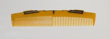 Bakelite comb from dresser set owned by Lena Horne, mid 20th Century. Creator: Agalin.