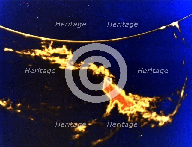 X-ray image of a solar flare. Artist: Unknown