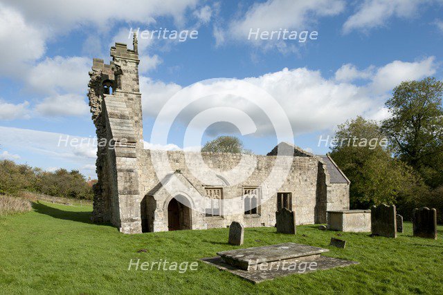 Church of St Martin, Wharram Percy deserted medieval village, North Yorkshire, 2011. Artist: Historic England Staff Photographer.