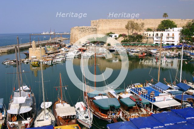 Harbour and castle, Kyrenia (Girne), North Cyprus.
