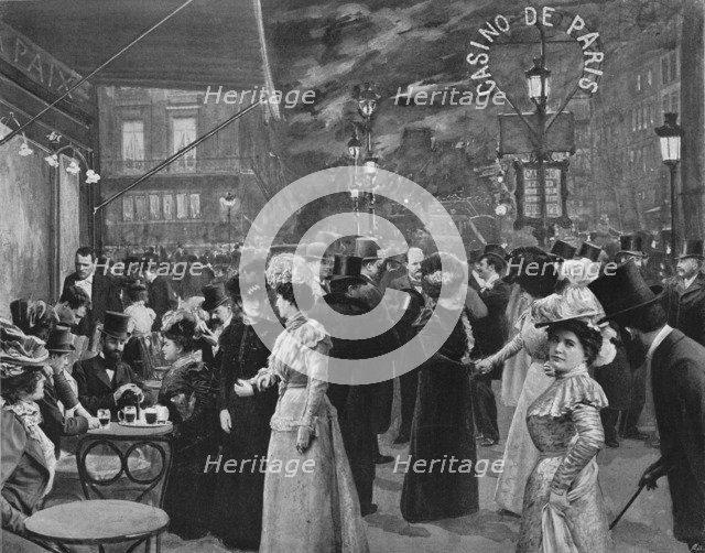 'Sur Le Boulevard - Devant Le Café De La Paix', 1900. Artist: Unknown.