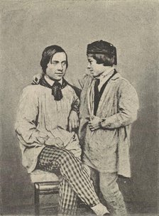 [Man and Boy], ca. 1841. Creator: Hippolyte Fizeau.