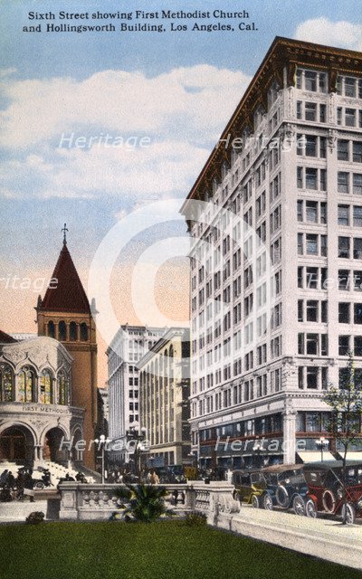 6th Street, Los Angeles, California, USA, 1915. Artist: Unknown
