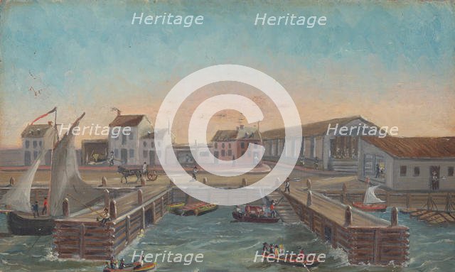 Old Ferry Stairs, 1870s. Creator: William P. Chappel.