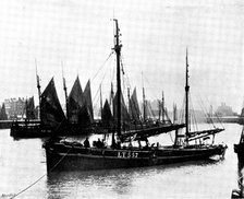 Loss of the North German Lloyd steam-ship "Elbe": the..."Wildflower," which rescued survivors, 1895. Creator: Walter Boughton.