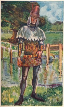 'A Man of the Time of Edward III', 1907. Artist: Dion Clayton Calthrop.