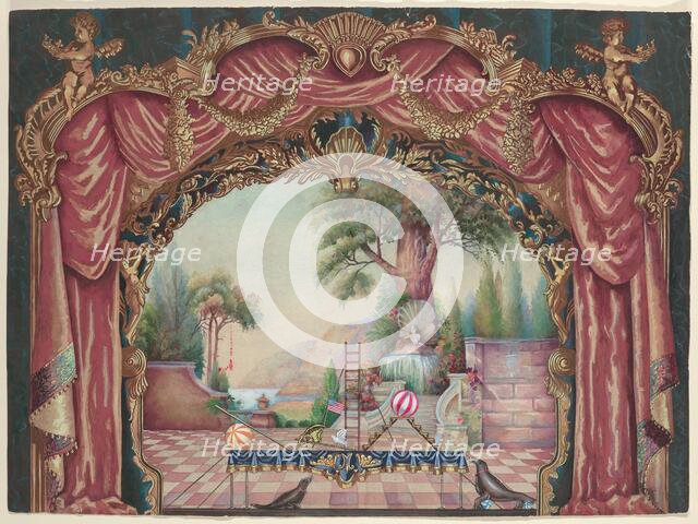 Backdrop for Vaudeville Stage, c. 1938. Creator: Perkins Harnly.