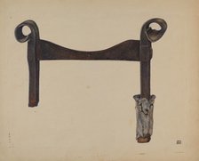 Foot Scraper, c. 1938. Creator: John Wilkes.