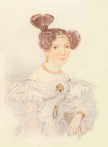 Portrait of Yekaterina Ivanovna Zagryazhskaya (1779-1842). Artist: Briullov, Alexander Pavlovich (1798-1877)