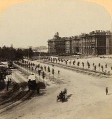 'The Imperial Winter Palace from Nevsky Prospect, St. Petersburg, Russia', 1897. Creator: Underwood & Underwood.