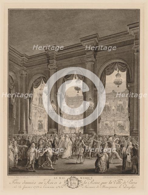 The Masked Ball, 1782. Creator: Jean-Michel the Younger Moreau (French, 1741-1814).