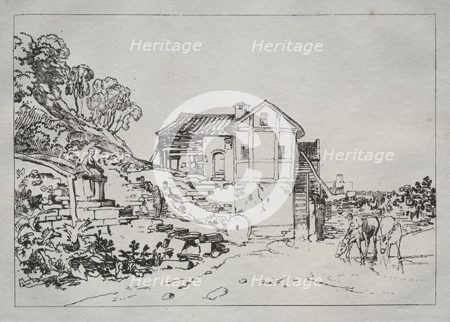 Liber Studiorum: Watermill. Creator: Joseph Mallord William Turner (British, 1775-1851).