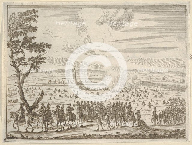 Francesco d'Este Leads the French Army After the Difficult Resolution of Cremona without L..., 1659. Creator: Bartolomeo Fenice.