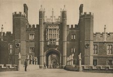 'Wolsey's West Facade of Hampton Court Palace and the Disinterred Bridge', c1935. Creator: Donald McLeish.