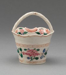 Basket, Staffordshire, 1750/65. Creator: Staffordshire Potteries.