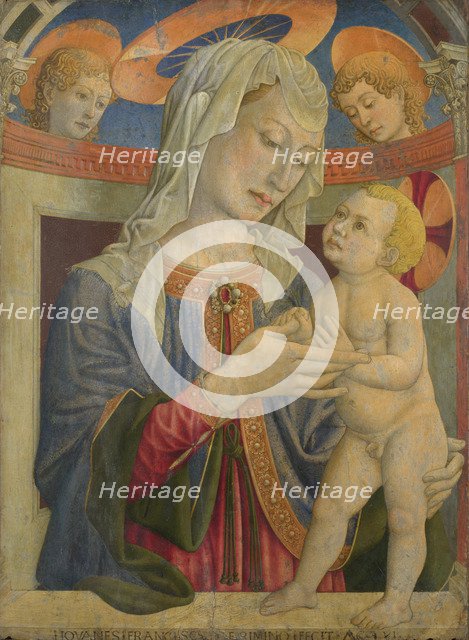 The Virgin and Child with Two Angels.