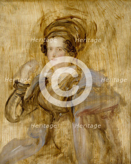 Maria, Lady Callcott, late 1830s. Artist: David Wilkie.