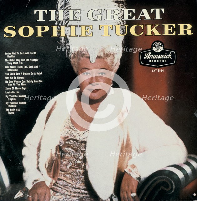 'The Great Sophie Tucker', (1884-1966), American Jewish entertainer. Artist: Unknown