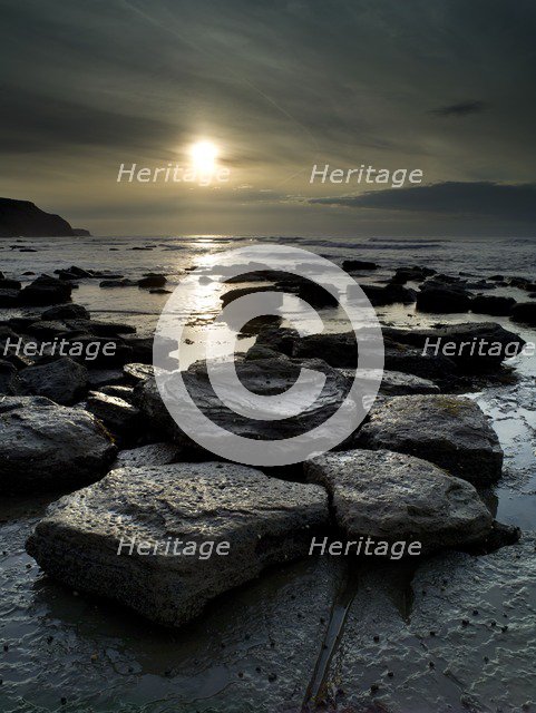 Coast at Staithes, North Yorkshire, 2008. Artist: Mike Kipling.