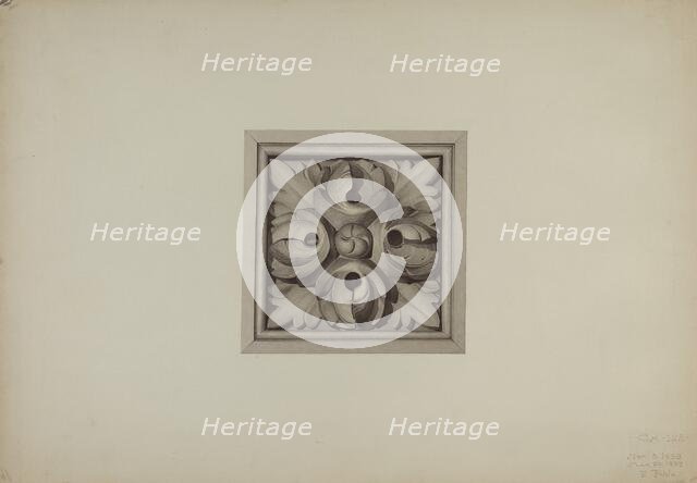 Architectural Detail, 1939. Creator: Robert Pohle.