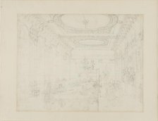 Study for The College of Physicians, from Microcosm of London, c. 1808. Creator: Augustus Charles Pugin.