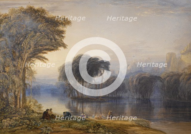 By the rivers of Babylon. Artist: Fielding, Copley Anthony Vandyke (1787-1855)