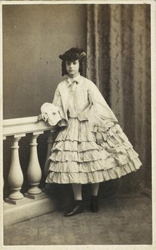 Portrait of the Princeess Dagmar of Denmark (1847-1928), 1860. Creator: Photo studio E. Lange, Copenhagen (active 1854-1863).