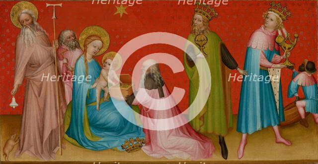 The Adoration of the Magi with Saint Anthony Abbot, about 1410-1420. Creator: Unknown.