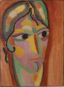 Mystical Head: Despite, c1918. Creator: Javlensky, Alexei, von (1864-1941).