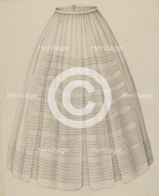 Petticoat, 1935/1942. Creator: Gertrude Lemberg.