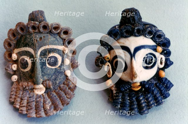 Carthaginian masks, Tunisia, 4th-3rd century BC. Artist: Unknown