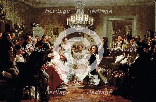 Schubertiade (Schubertabend), 1896.