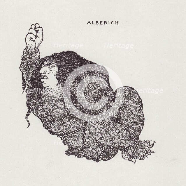 Alberich, from The Savoy No. 8, 1896. Creator: Aubrey Beardsley.