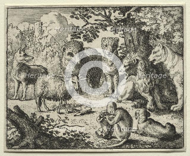 Reynard the Fox: The Arrival of the Packet. Creator: Allart van Everdingen (Dutch, 1621-1675).